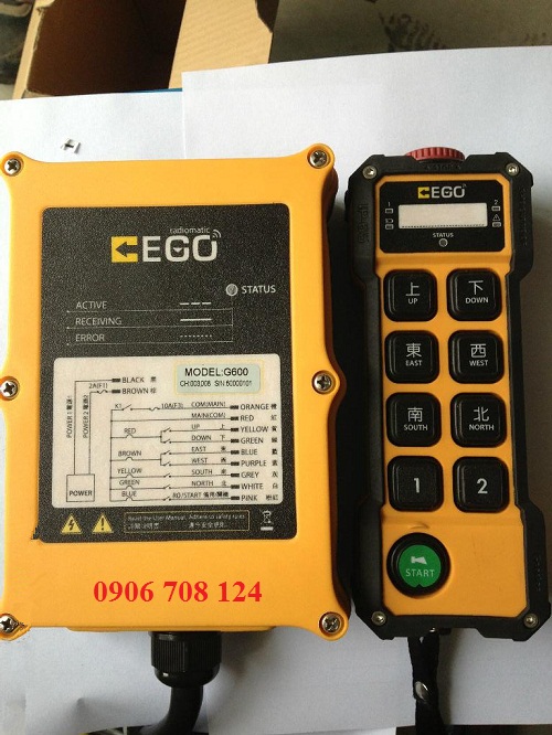 Bộ điều khiển từ xa cầu trục EGO G800
